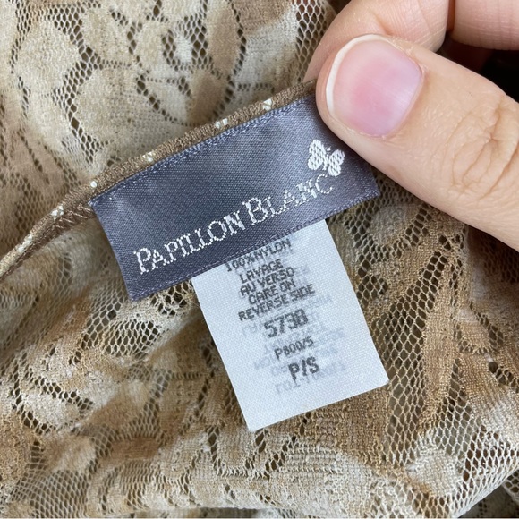 Papillon Blanc Brown Black Leopard Animal Print Ruffle Long Sleeve Blouse Top - Picture 2 of 6